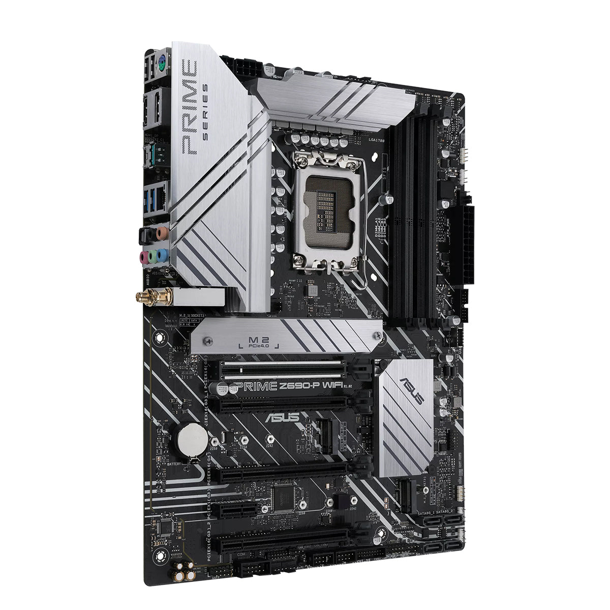 ASUS PRIME Z690-P WIFI DDR4 ATX Gaming Motherboard - Intel 12th Gen LGA 1700 Socket, PCIe 5.0, Dual M.2, WiFi 6 - Perfect for PC Gaming, Streaming & Content Creation
