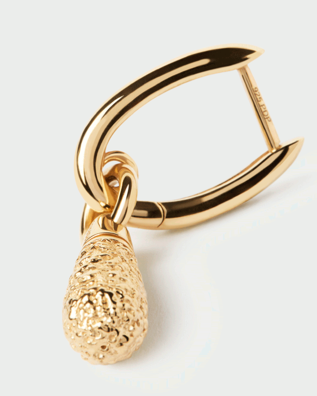 GRID 2 Popcorn Jupiter Single Hoop Earrings - Stylish Dainty Gold Hoop Earrings for Women, Perfect for Everyday Wear, Parties & Gifts