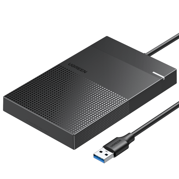 UGREEN 2.5 Inch USB 3.0 External Hard Drive Enclosure - Portable HDD Case for Laptop & PC Data Storage - Perfect for Backup, Transfer & Expansion