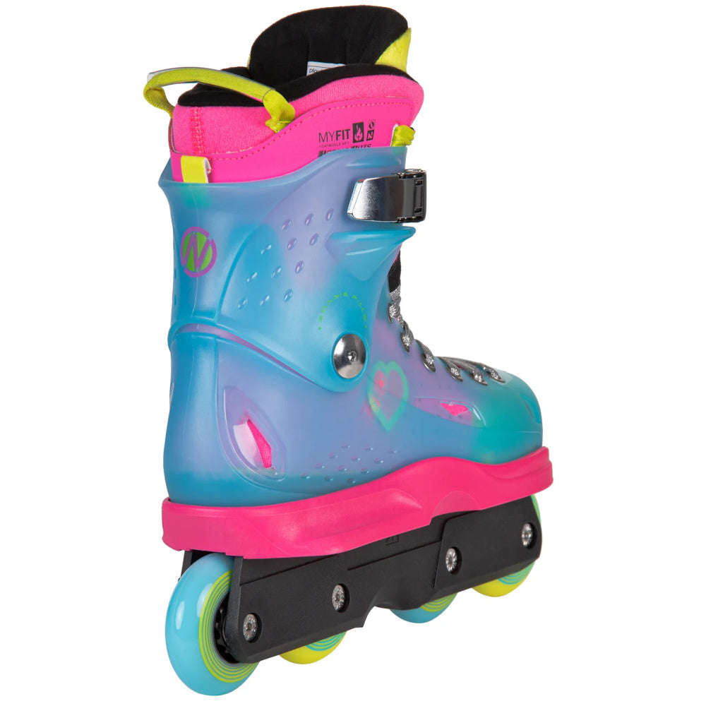 Powerslide Robbie Pitts Fantasy 72 Aggressive Inline Skates for Men & Women - High-Performance Urban & Street Skating - Perfect for Skate Parks, Tricks, and Freestyle Rollerblading