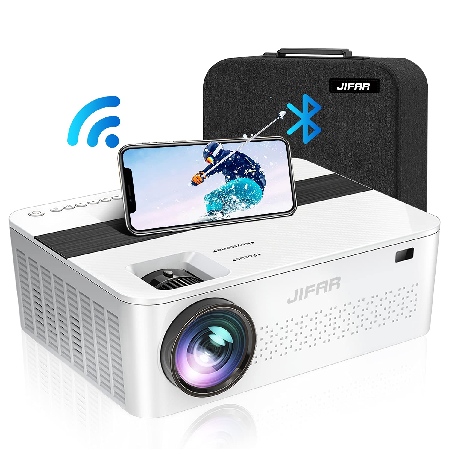 2023 Upgraded 5G WiFi Bluetooth Projector 4K - 450