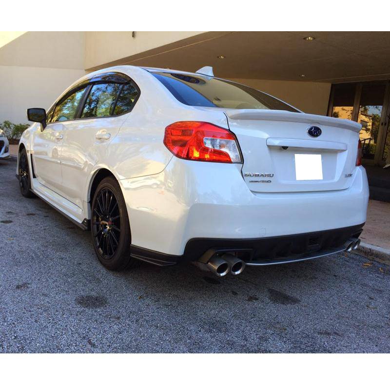 2015-2021 Subaru WRX STI VA1 VA2 Rear Bumper Lip Spoiler - ABS Plastic Apron Spats Splitter for Enhanced Aerodynamics & Sporty Look - Perfect for Street Racing & Car Shows