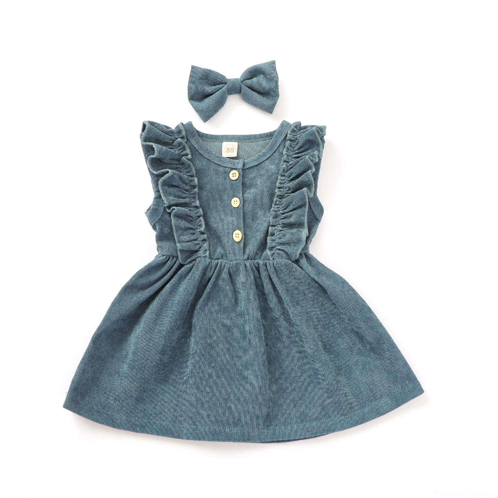 Newbgclo Toddler Baby Girls Velvet Plain Tutu Dress - Solid Ruffle Party Princess Dresses Skirt for Spring & Easter - Perfect for Birthday Parties, Photo Shoots & Special Occasions