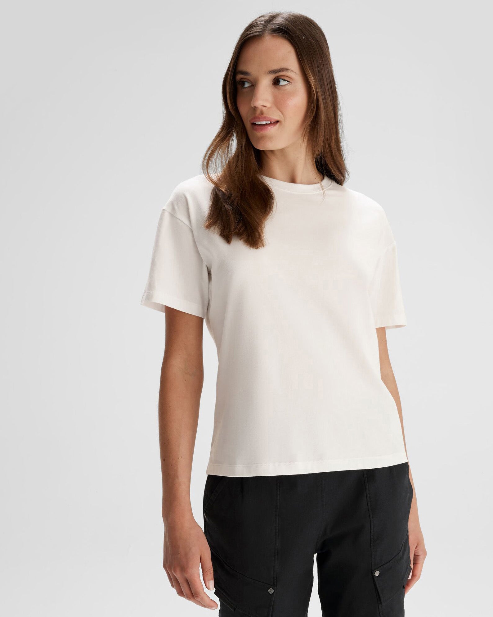 Organic Cotton Women's T-Shirt - Soft & Breathable White Tee for Casual Wear, Workouts & Everyday Comfort