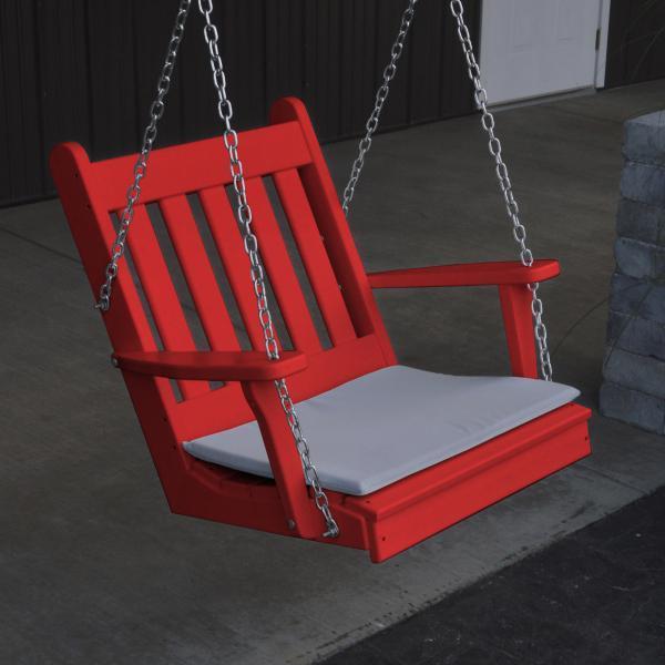 Poly Rattan Hanging Egg Chair Swing - Outdoor Patio Garden Relaxing Swing Chair for Porch, Balcony, and Backyard