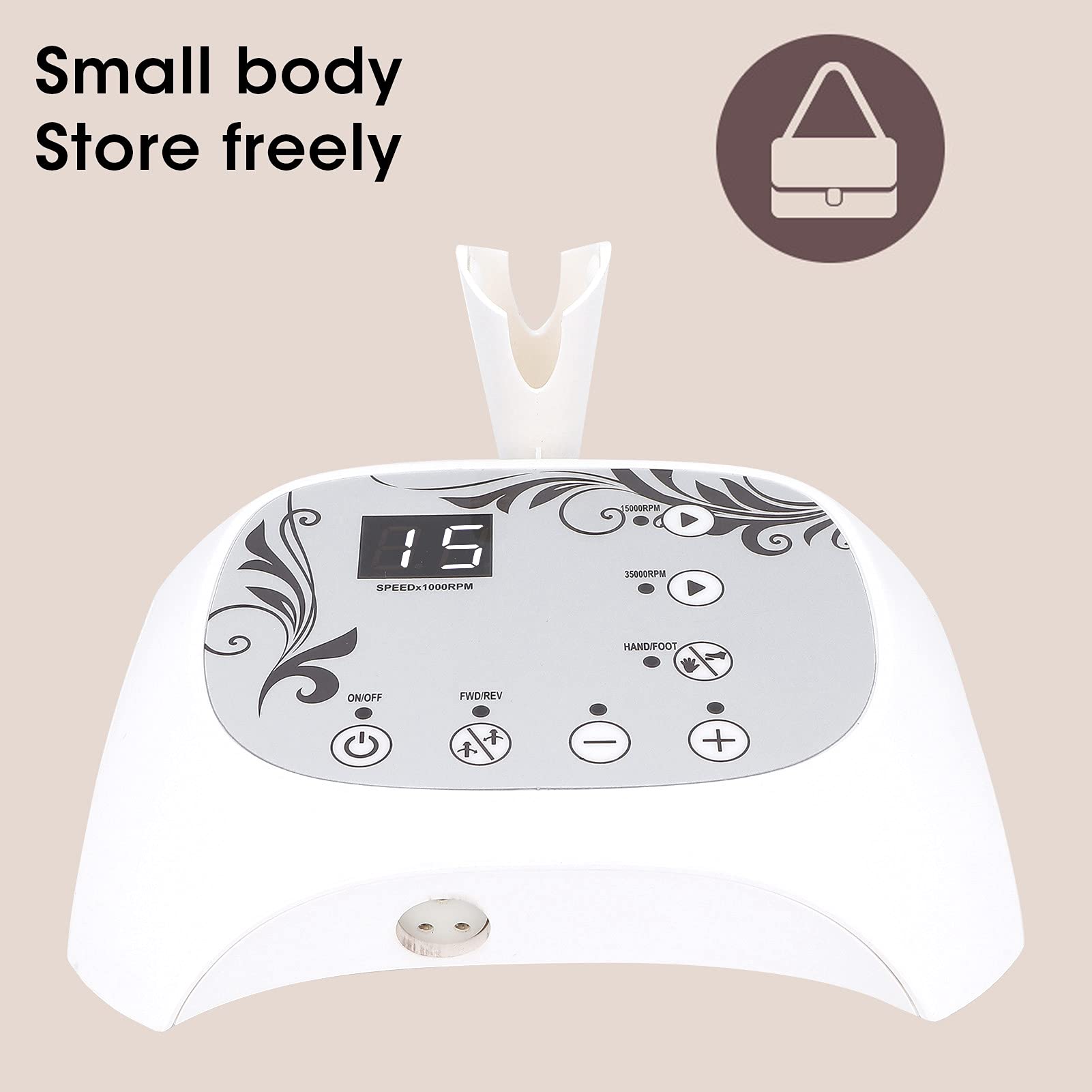 Professional Adjustable Speed Electric Nail File Pedicure Machine - Home & Salon Use for Manicure, Pedicure & Nail Care - Perfect for DIY Home Grooming & Professional Nail Salons