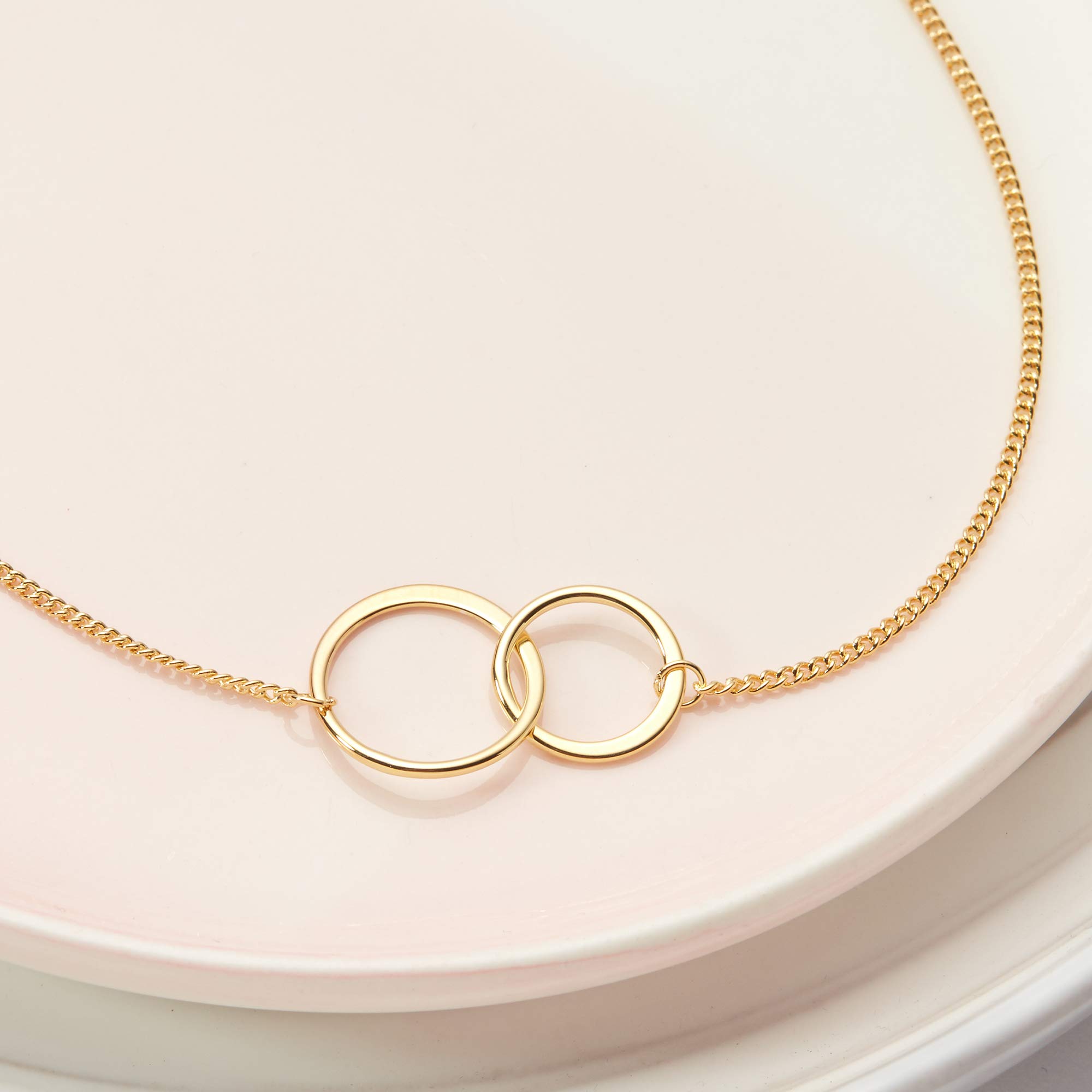 Sister Necklace Gift Set - Heart Shaped Jewelry with Greeting Card for Birthday, Christmas, Valentine's Day | Perfect for Sisters, Best Friends & Loved Ones
