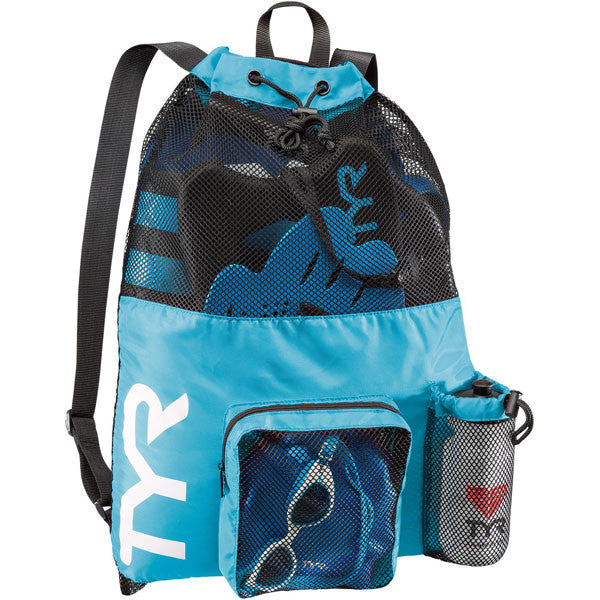 Big Mesh Mummy Backpack - Lightweight & Breathable Hiking Daypack for Women & Men - Perfect for Camping, Travel, and Outdoor Adventures (Blue)