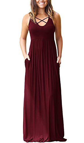 02 Sleeveless Wine Red