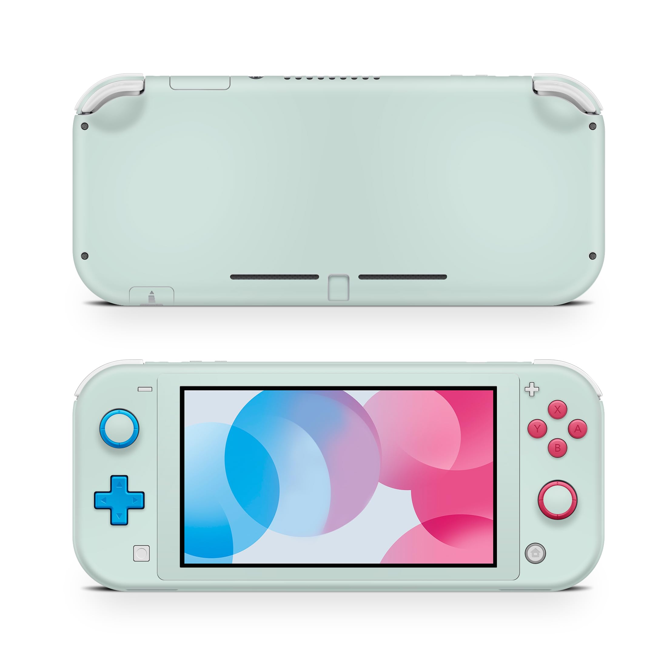 ZOOMHITSKINS Nintendo Switch Lite Skin - Light Mint Solid Color, 3M Vinyl Protective Cover | Durable, Easy to Install, Made in USA | Perfect for Gaming Protection & Personalization