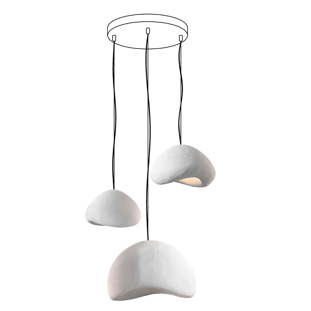 Khmara Rough Combination Chandelier - Modern Industrial Ceiling Light Fixture for Dining Room, Living Room & Bedroom Decor