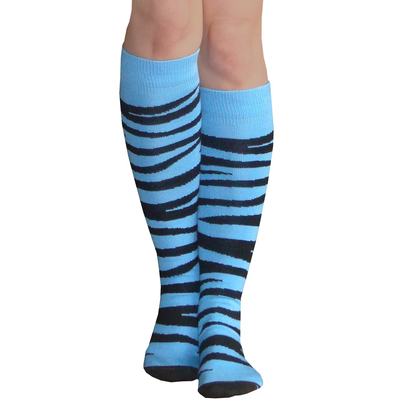 Women's Zebra Print Knee High Socks for Fashion & Outfits