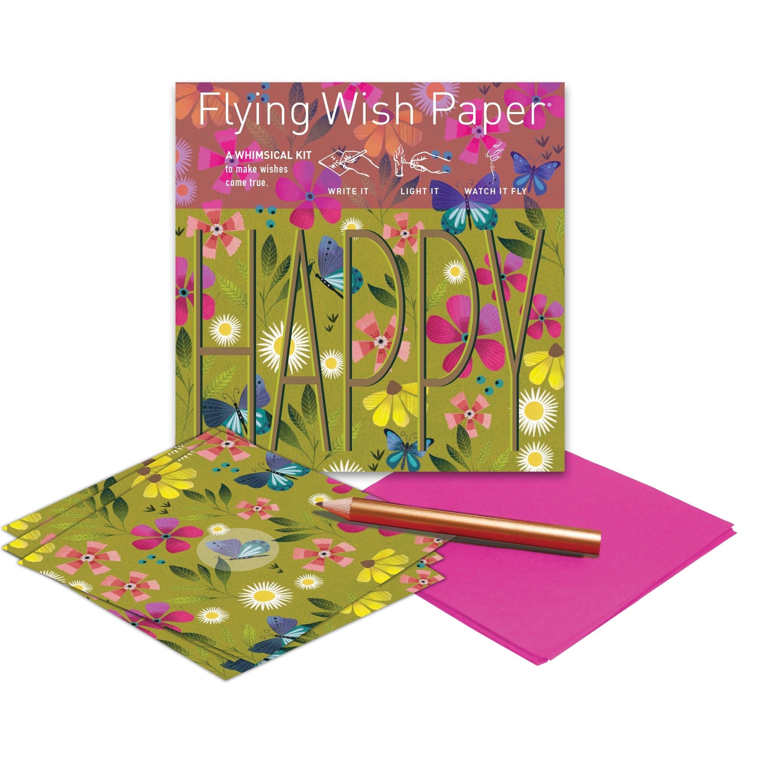 Mini Flying Wish Paper - Happy Birthday, Wedding, New Year Wishes - Eco-Friendly Burning Wish Lanterns for Celebrations & Special Occasions