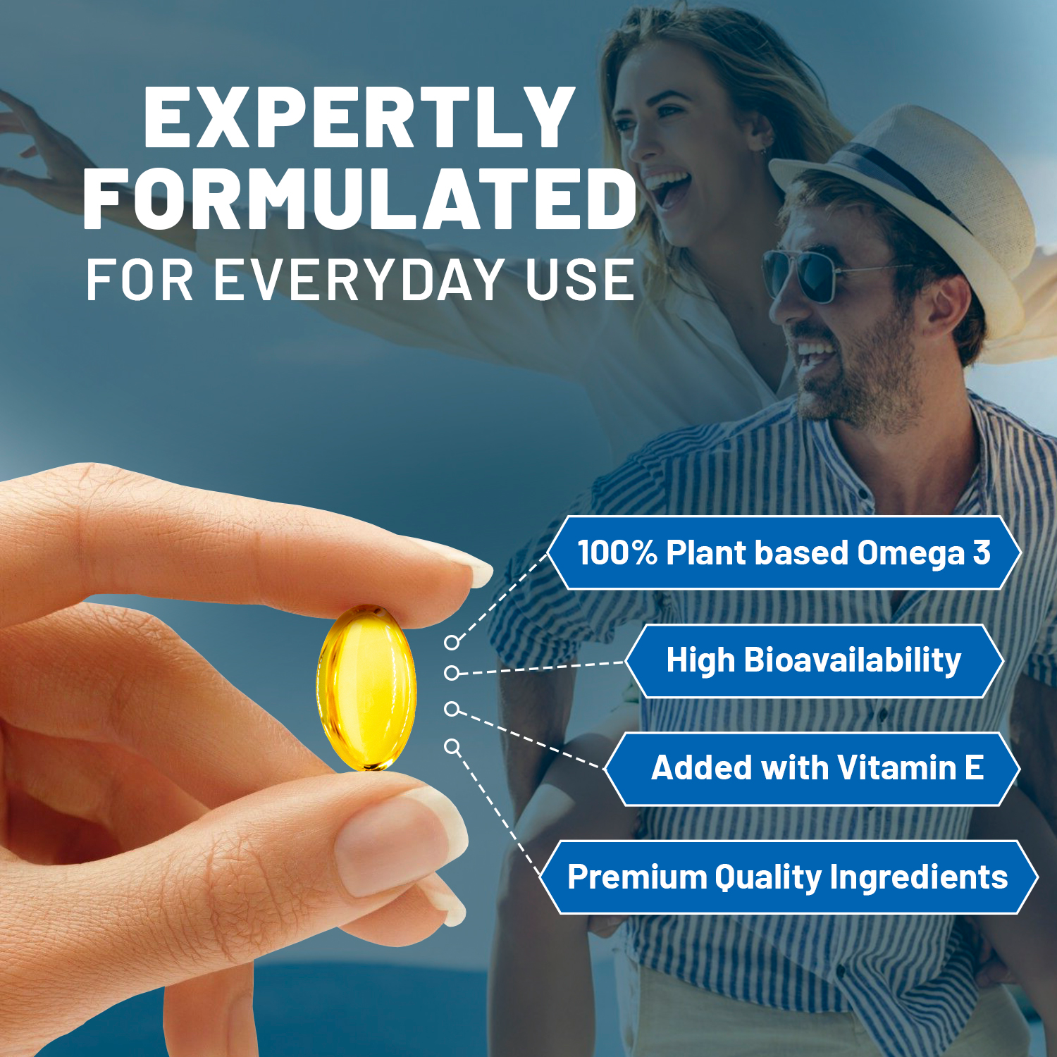 Prowise Vegan Omega 3 DHA Algae Oil Supplement | 60 Softgels with 400mg DHA + 10mg Vitamin E | Plant-Based Brain, Eye & Joint Support | Non-GMO, Sustainable | Perfect for Vegan Diets & Active Lifestyles