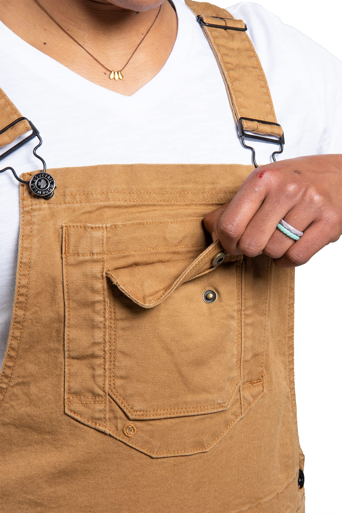 Durable Women's Dovetail Workwear Overalls with 13 Pockets - Heavy Duty Denim Bib Overalls for Construction, Farming & Outdoor Work