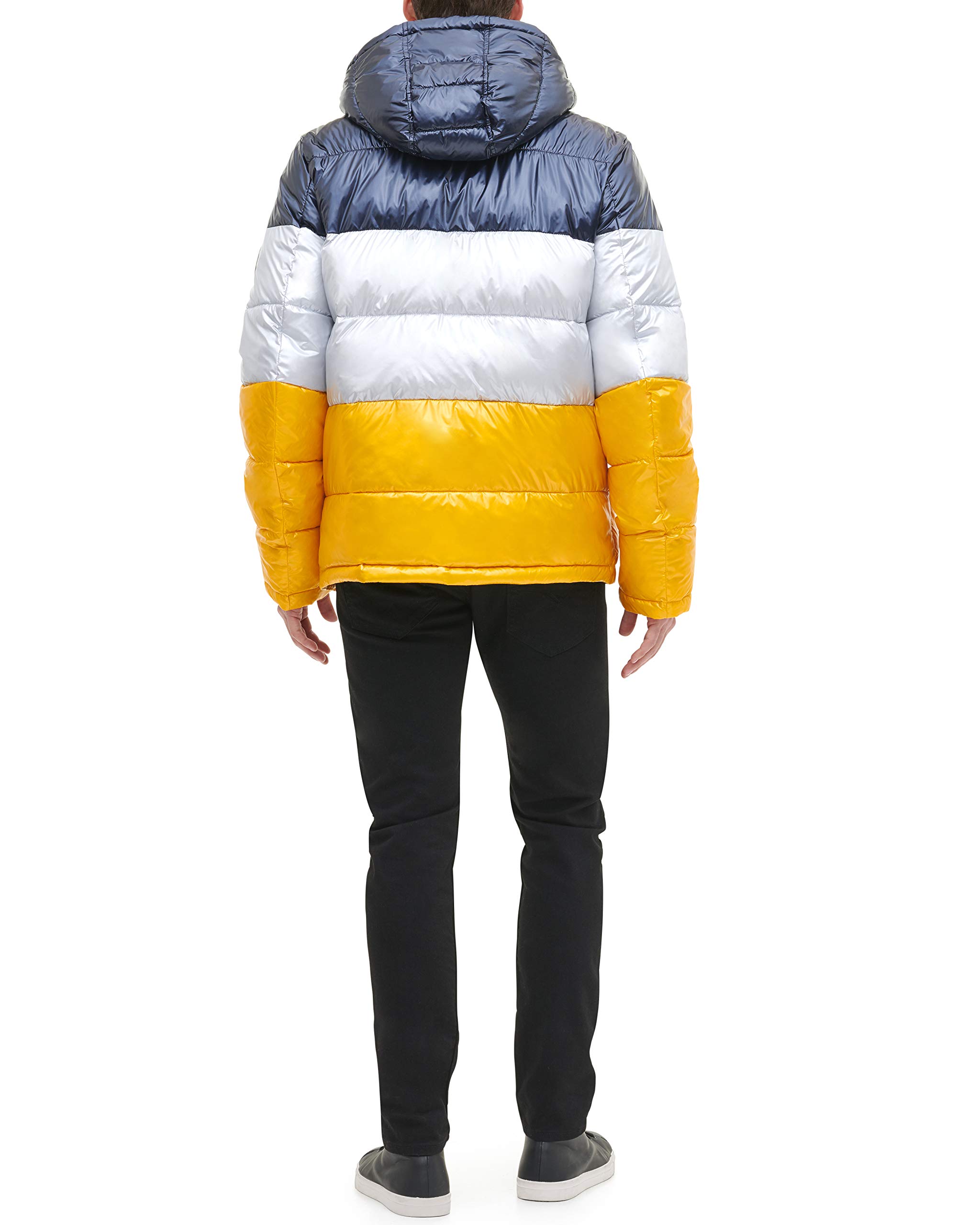 Tommy Hilfiger Men's Hooded Puffer Jacket for Winter - Lightweight Warm Quilted Coat (Standard & Big & Tall Sizes) | Outdoor Activities, Casual Wear & Cold Weather Protection