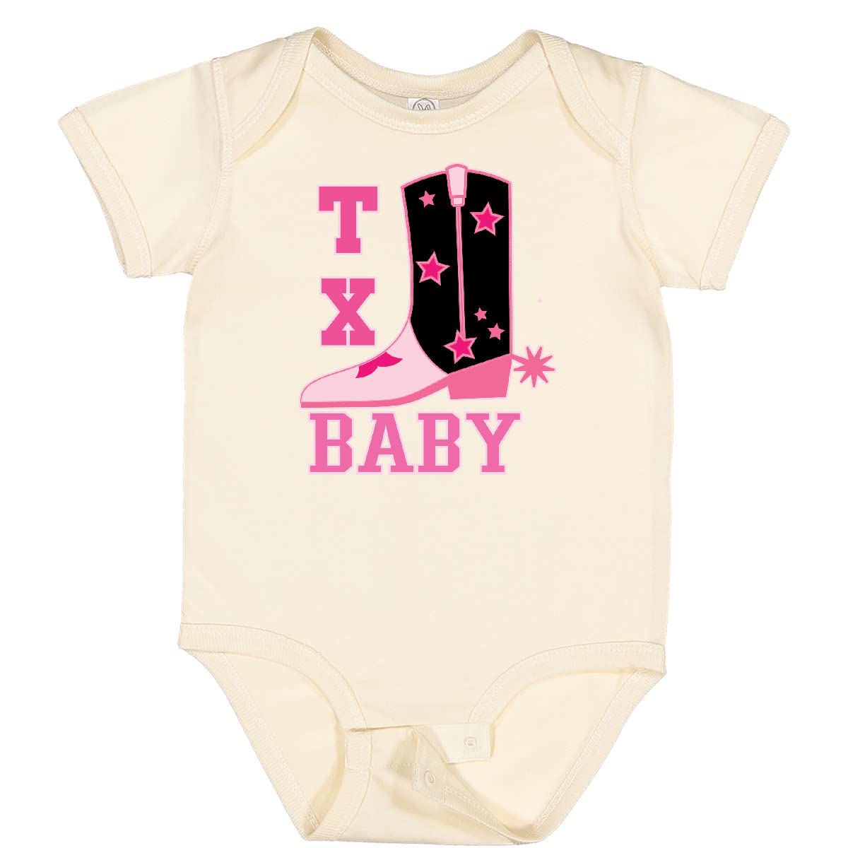Inktastic Pink Texas Cowboy Baby Bodysuit - Cute Western Outfit for Infants & Toddlers - Perfect for Rodeo, Cowboy Theme Parties & Photo Shoots