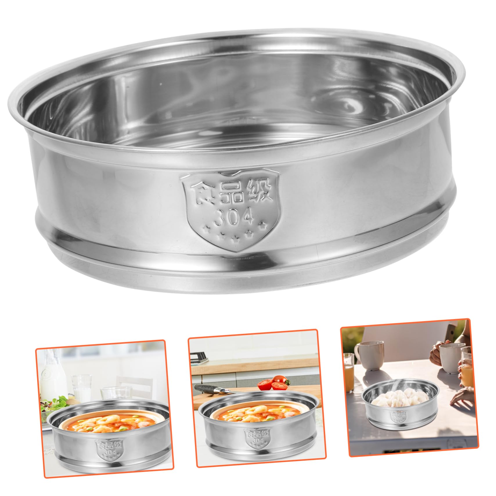 Premium Stainless Steel Steamer Basket - 1-Piece Multi-Purpose Kitchen Tool for Eggs, Vegetables, Buns & More | Silicone-Coated Steam Rack with Grid Design | Perfect for Healthy Cooking, Meal Prep & Home Use