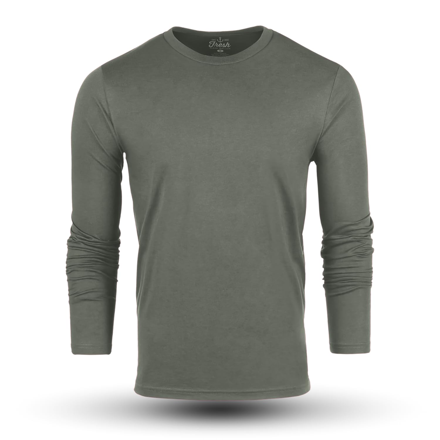 Premium Men's Long Sleeve T-Shirt - Soft Pre-Shrunk Cotton Blend Tee for Everyday Comfort | Classic Fitted Shirt for Casual Wear, Work & Outdoor Activities