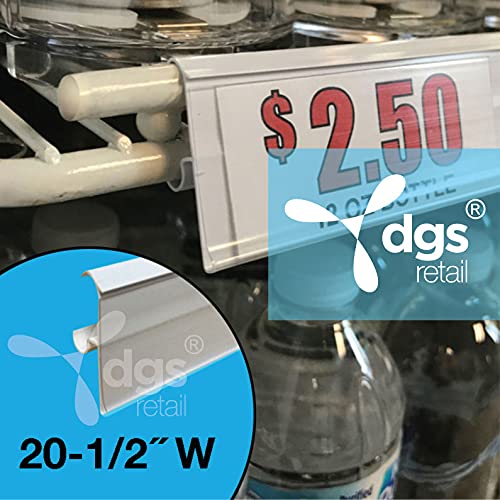 100 Pack Clear PVC Shelf Label Holders for 7/8