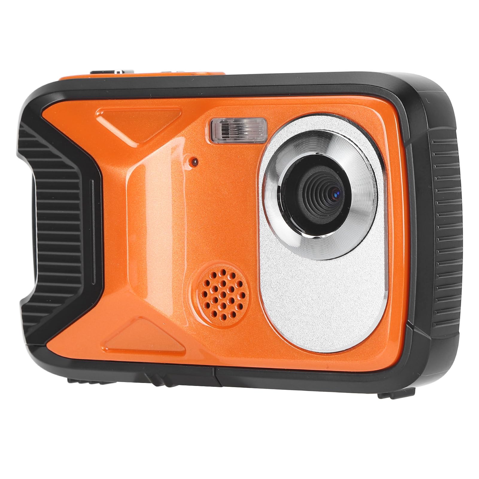 16.4ft Underwater Digital Camera with Face Detection - 21MP Waterproof Action Camera for Diving, Snorkeling & Swimming - 1080P HD Video & Panoramic Shooting (Orange)