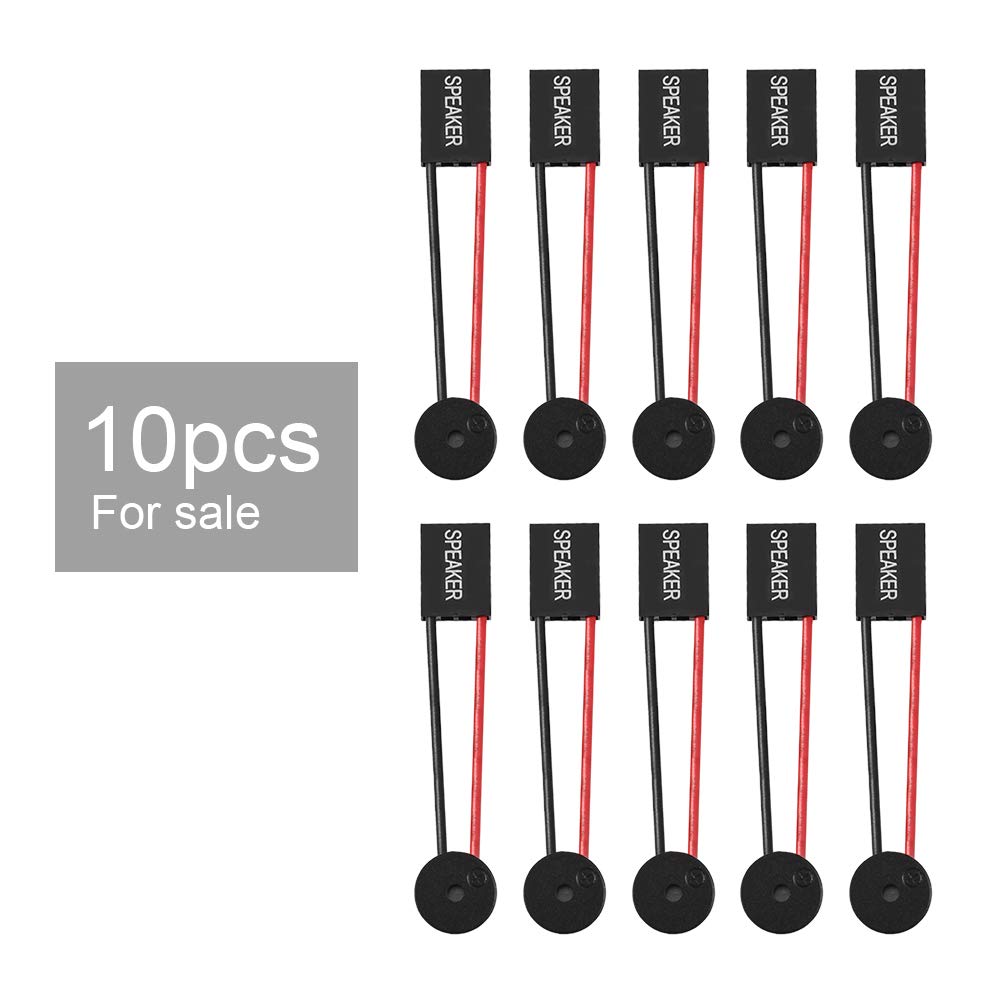 10Pcs PC Internal Speaker Buzzer - Motherboard Case Speaker for Computer Repair & Diagnostics | Compatible with Desktop, Tower & Server Cases
