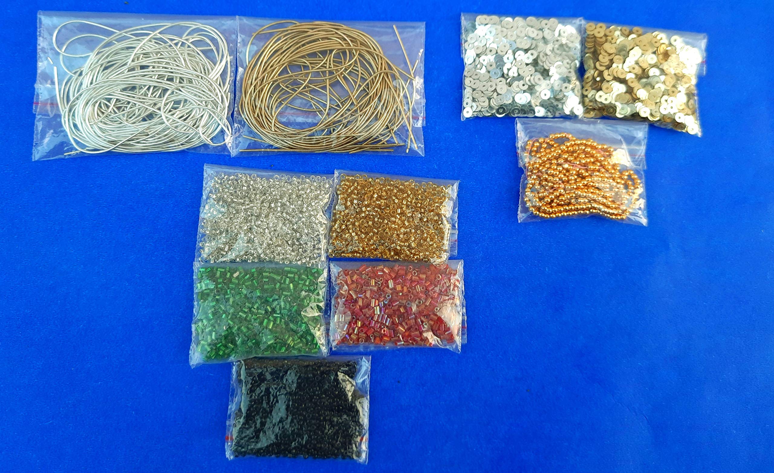 Aari Work Kit for Blouse - Beginner Fabric Decoration Set for Indian Wear