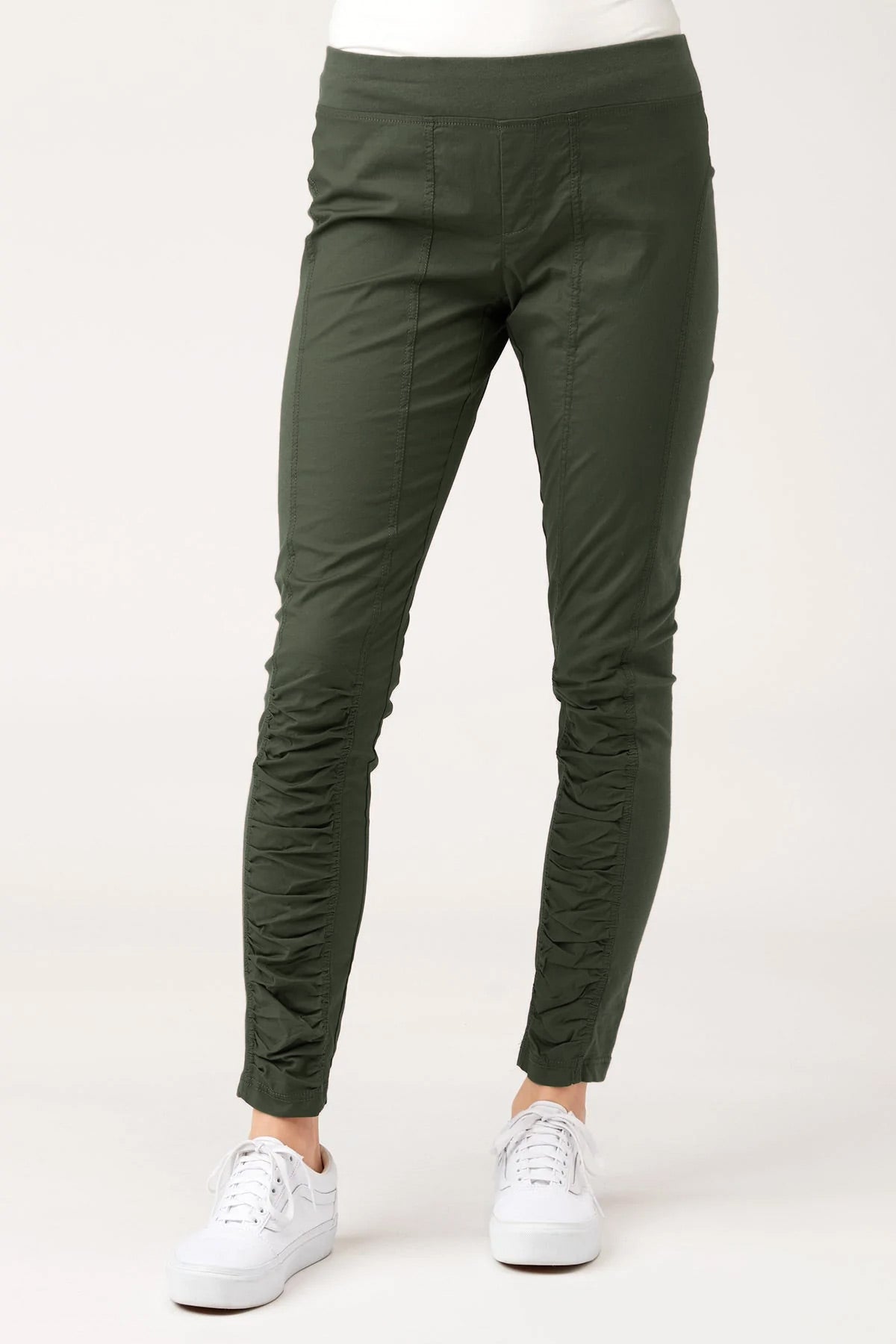 Alexa High Waist Yoga Leggings for Women - Olive Green Workout Tights, Comfortable & Stretchy for Running, Gym, Lounge & Everyday Wear