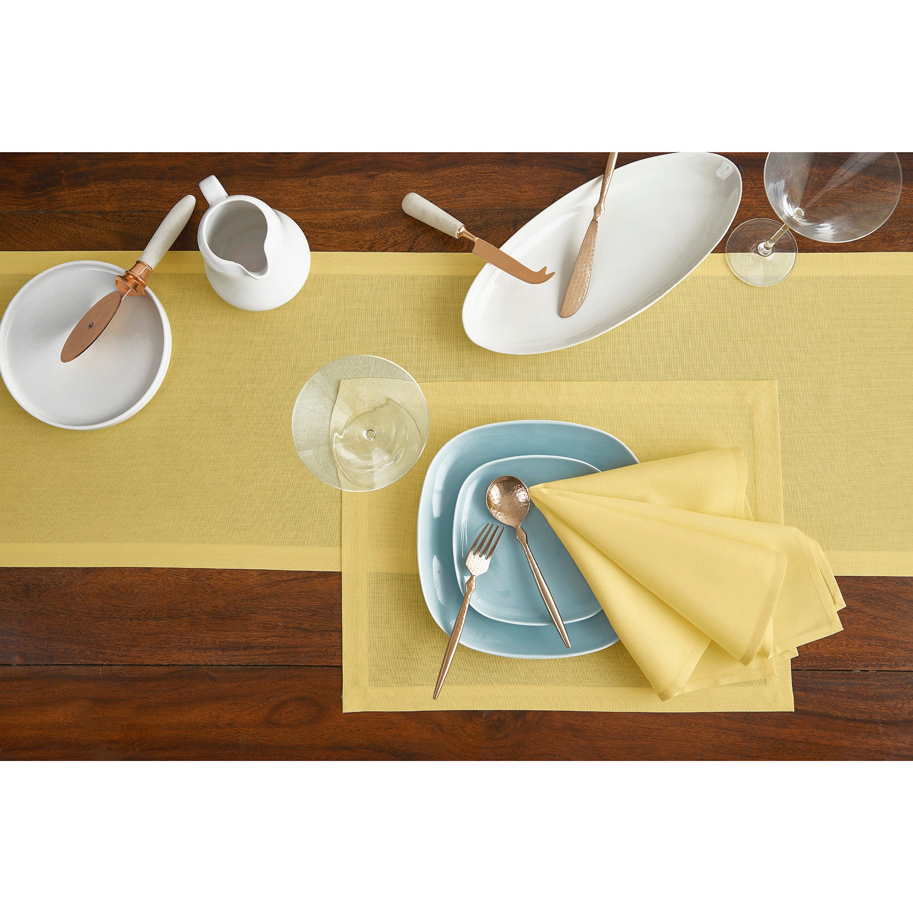 Premium Cotton Linen Placemats Set of 6 - Natural Woven Table Mats for Dining Room Decor - Elegant Place Settings for Dinner Parties & Everyday Use
