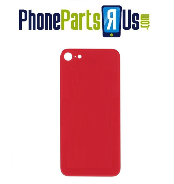 Original iPhone 8 / SE (2020) Replacement Back Glass with 3M Adhesive - No Logo & Large Camera Hole - Perfect for DIY Phone Repair & Protection