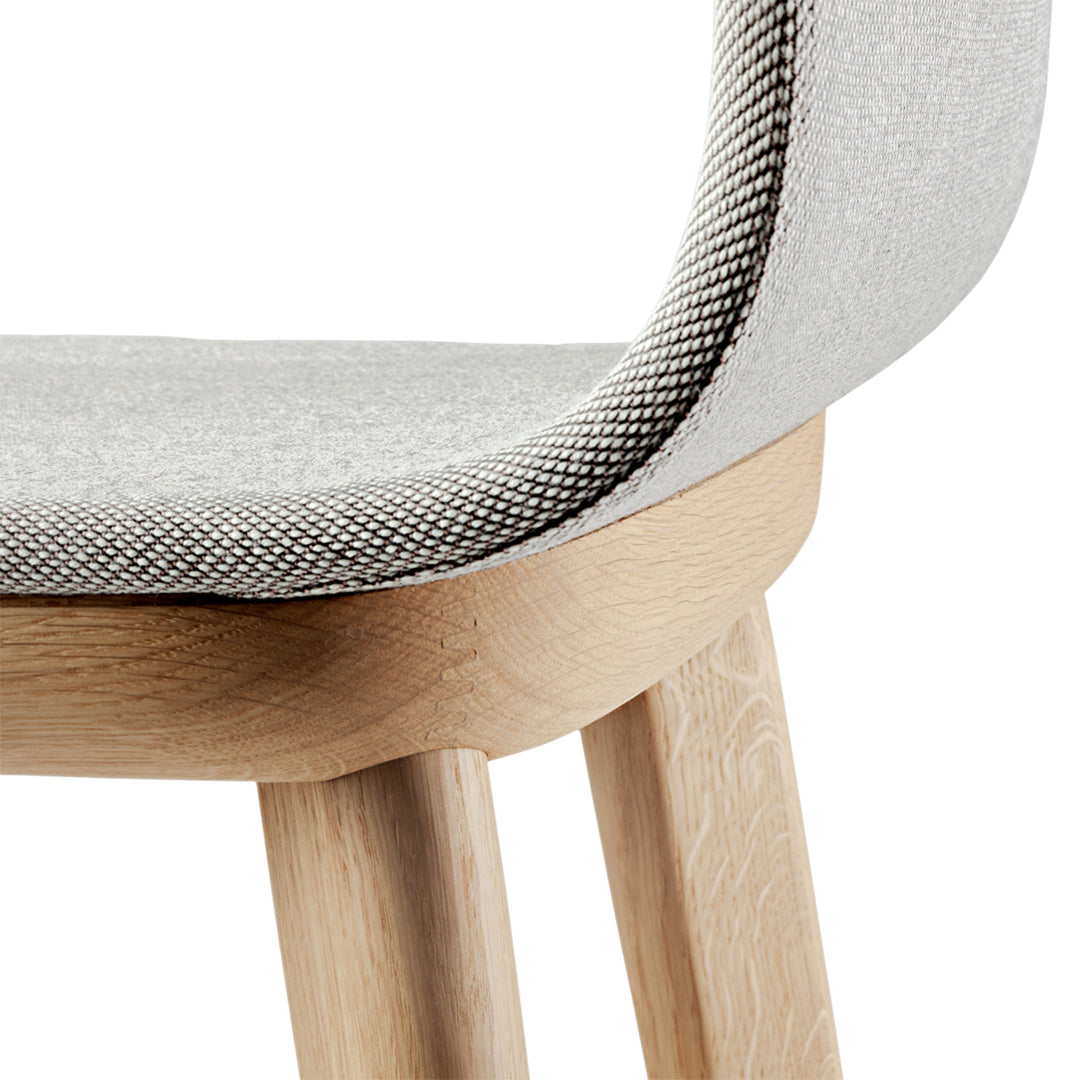 Aeon Bar Chair - Fully Upholstered Bar Stool with Padded Seat & Backrest for Kitchen Island, Home Bar & Commercial Use