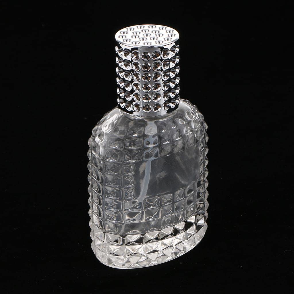 Premium 50ml Pineapple-Shaped Portable Glass Perfume Bottle with Silver Spray - Travel-Friendly, Refillable & Elegant for Women, Gifts, Home & Office Use
