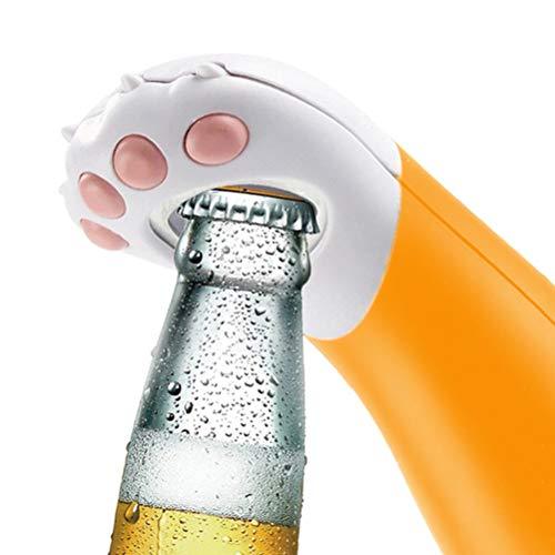 Cat Paw Bottle Opener - Cute & Functional Beer & Soda Cap Remover - Perfect Gift for Cat Lovers & Unique Party Favors (Orange) - Great for Home Bars, BBQs & Outdoor Gatherings
