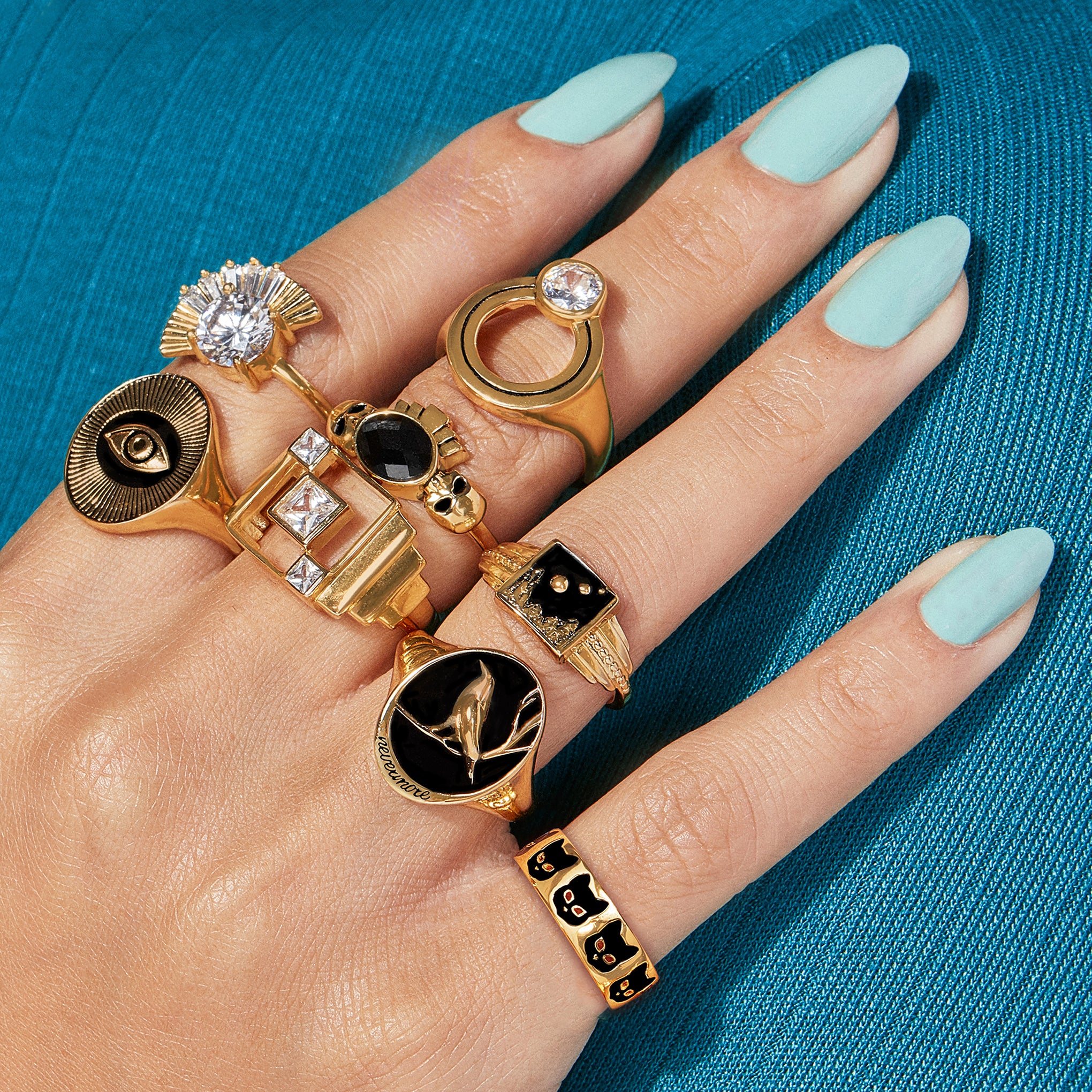 Cat Club Ring - Stylish Adjustable Cat-Themed Rings for Women & Girls - Perfect for Cat Lovers, Gifts, Parties & Everyday Wear