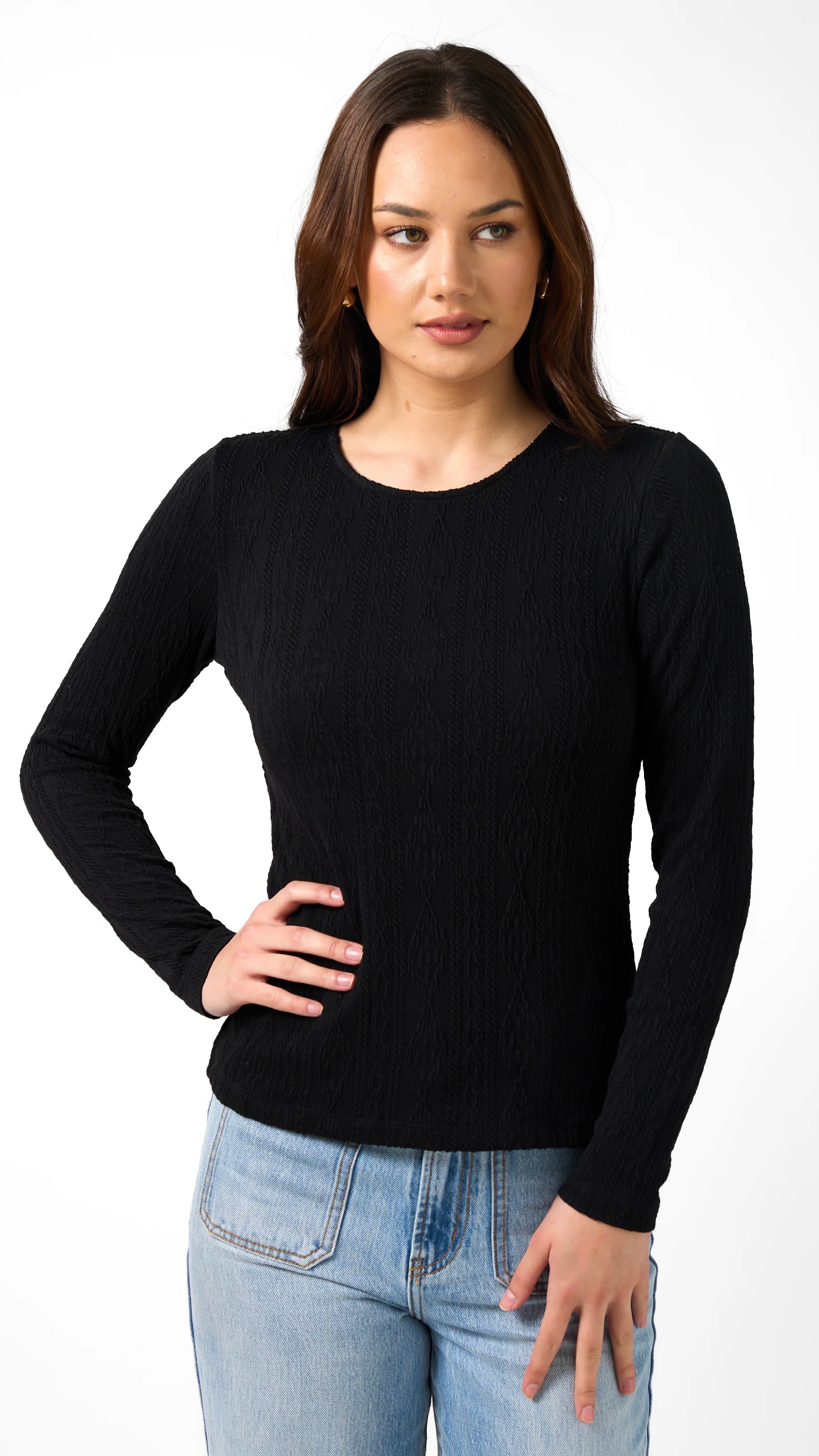 Stylish Black Holiday Top for Women - Perfect for Christmas Parties & Festive Gatherings