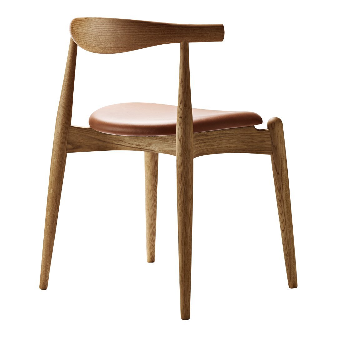 CH20 Elbow Chair - Solid Wood Modern Accent Chair for Living Room, Bedroom & Office - Comfortable Armchair with Ergonomic Design for Relaxing & Reading