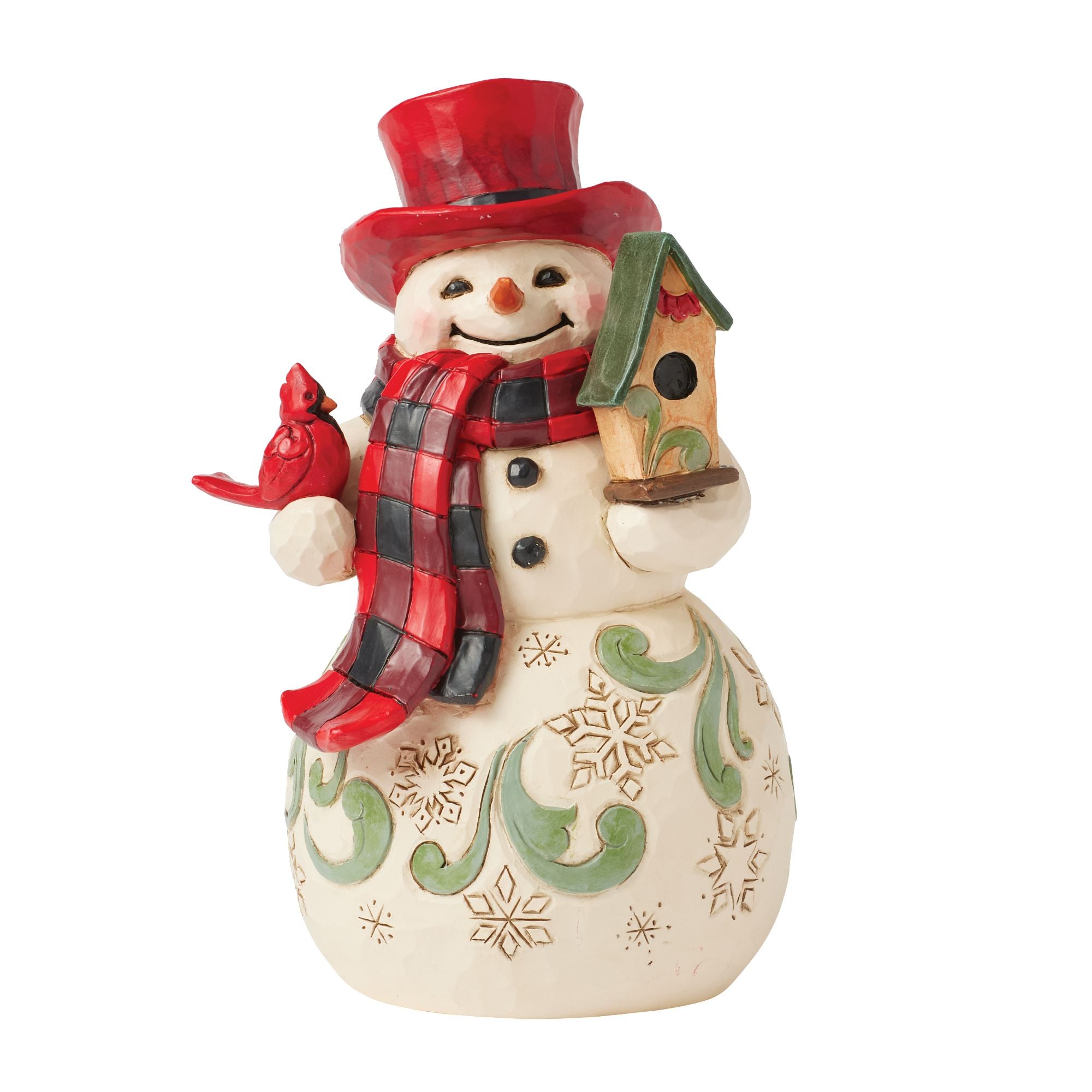Highland Glen Snowman Hat Figurine - Festive Winter Decor for Christmas Tree & Home - Perfect for Holiday Parties & Seasonal Display