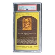 Buck Leonard Autographed 4x6 Homestead Grays HOF Plaque Card - PSA/DNA Certified 85025751 - Perfect for Baseball Memorabilia Collections and Sports Fan Gifts