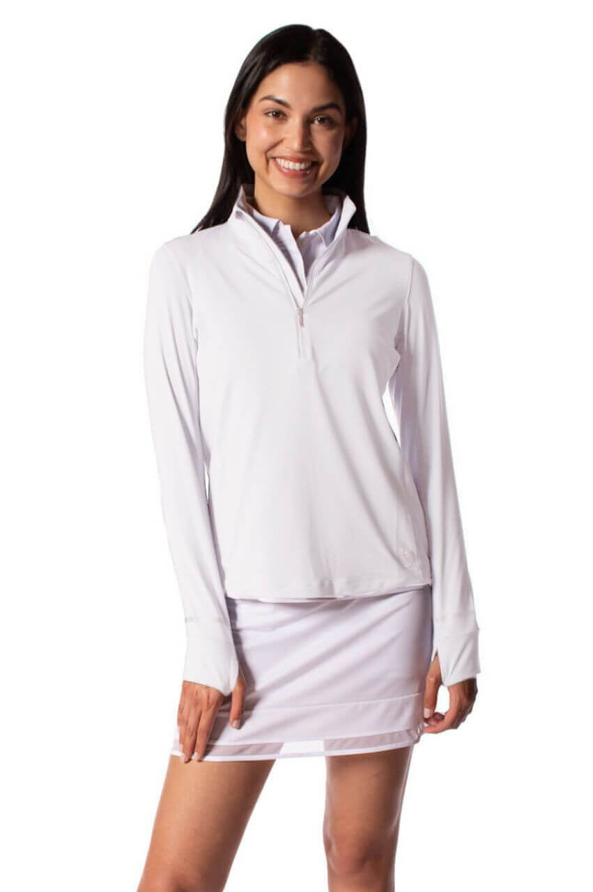 Stylish White Mock Neck Pullover Sweater - Cozy Winter Knit Top for Women | Perfect for Office, Casual Outings & Holiday Gatherings