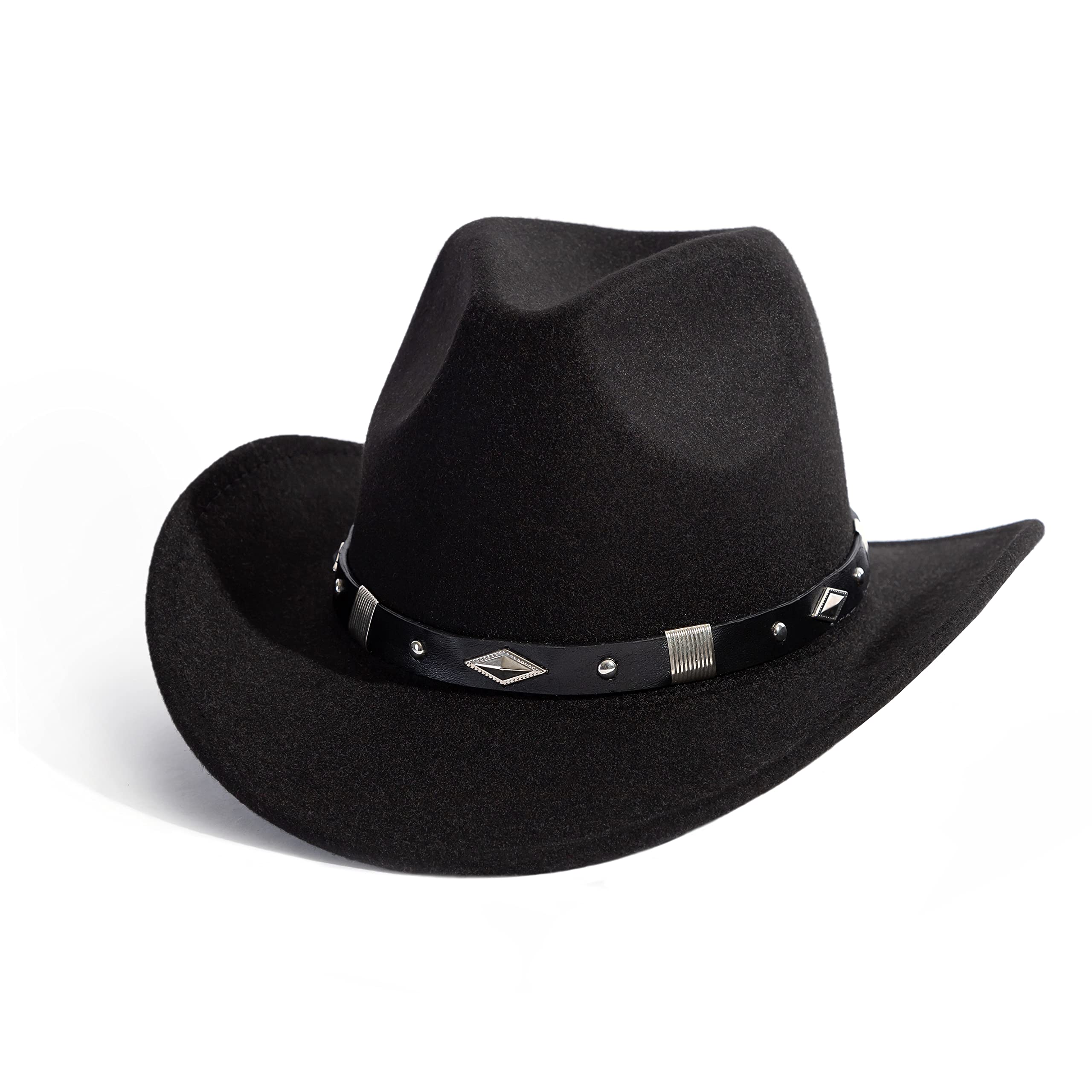 Stylish Western Cowboy Cowgirl Hat for Women & Men - Adjustable Fedora Hat with Belt - Perfect for Rodeo, Country Music Festivals & Outdoor Adventures