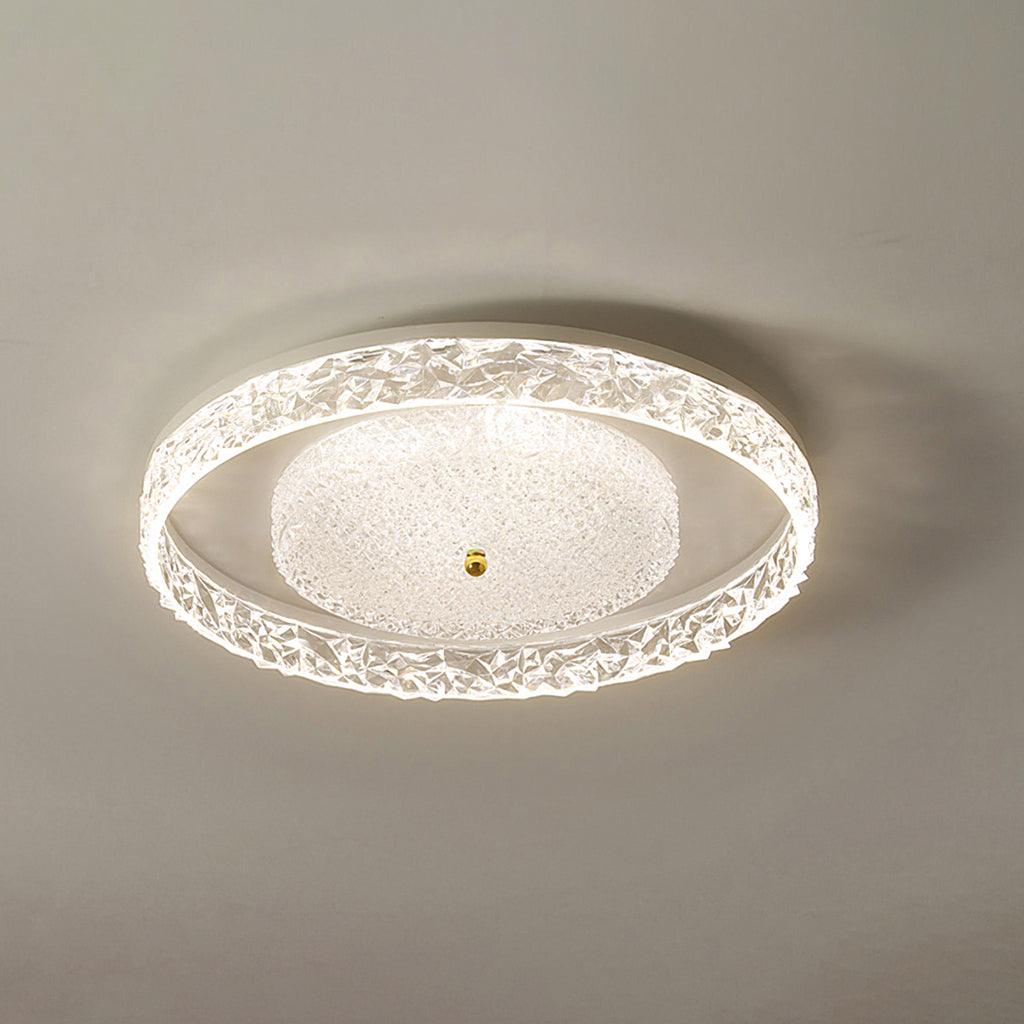 Crystal Embedded Ceiling Lamp - Elegant Chandelier Lighting Fixture for Living Room, Bedroom & Dining Room | Perfect for Home Decor & Interior Design