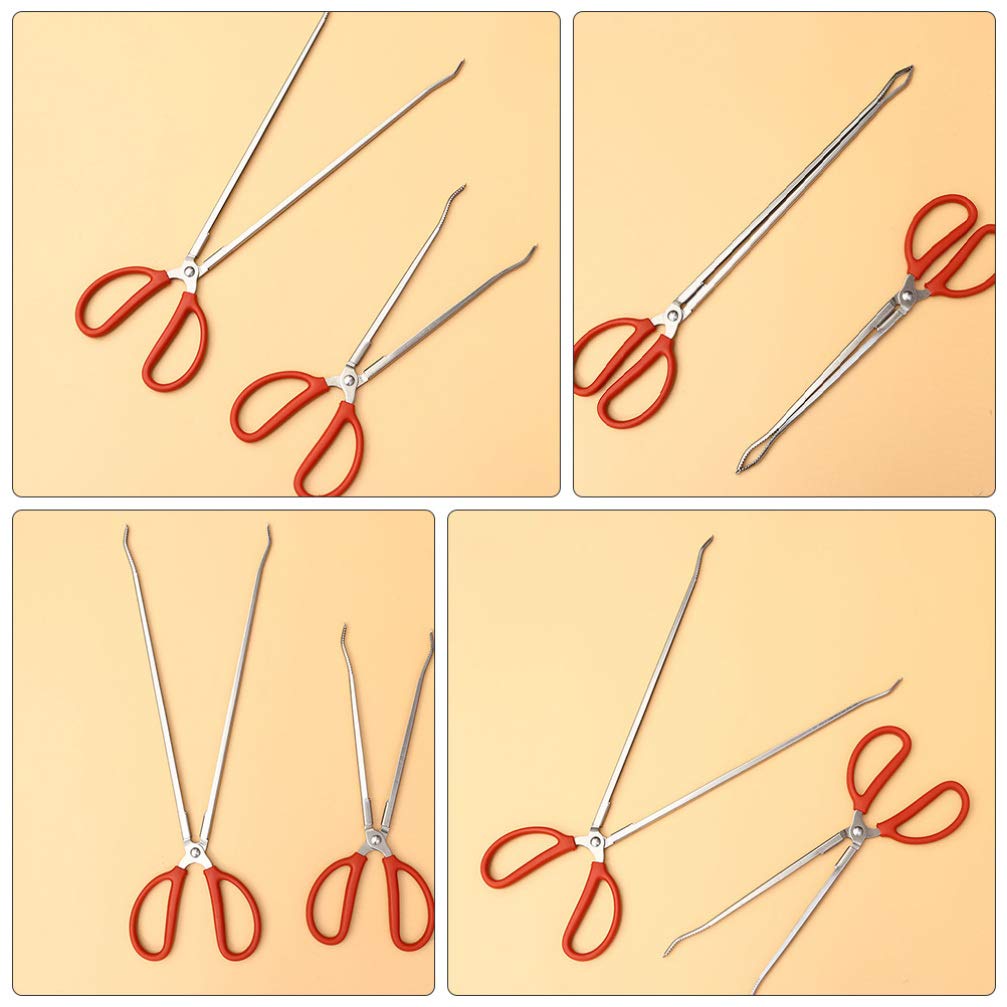 **Heavy Duty Stainless Steel Crab Trash Grabber Tongs - 53cm Scissor Tongs for Seafood, BBQ, Grilling & Kitchen Use - Durable Garbage Picker for Crab Cooking, Beach Cleanup & Outdoor Activities**