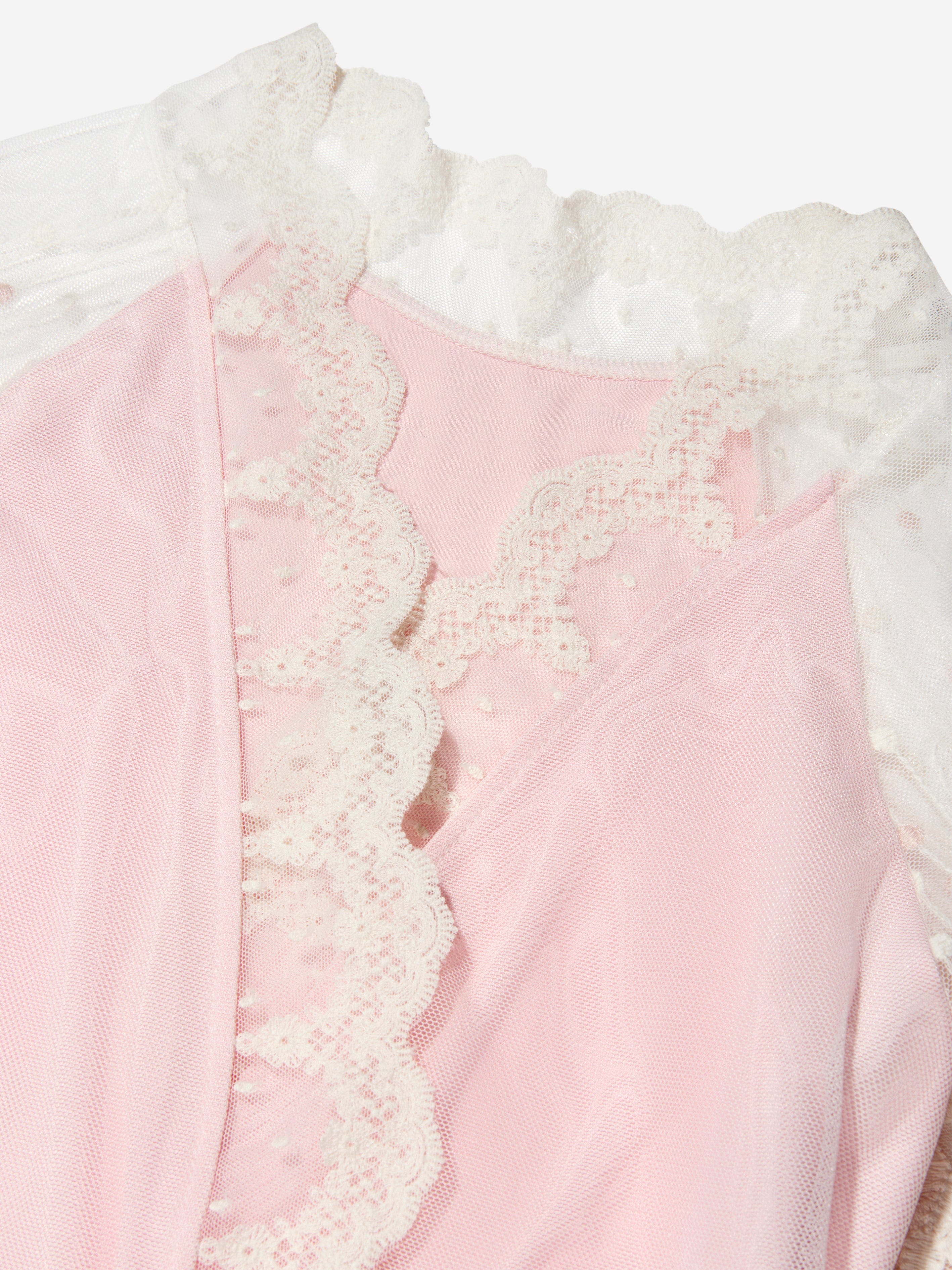 Amiki Girls Claire Dressing Gown - Soft Cotton Robe for Kids - Perfect for Sleepovers, Spa Days & Cozy Mornings