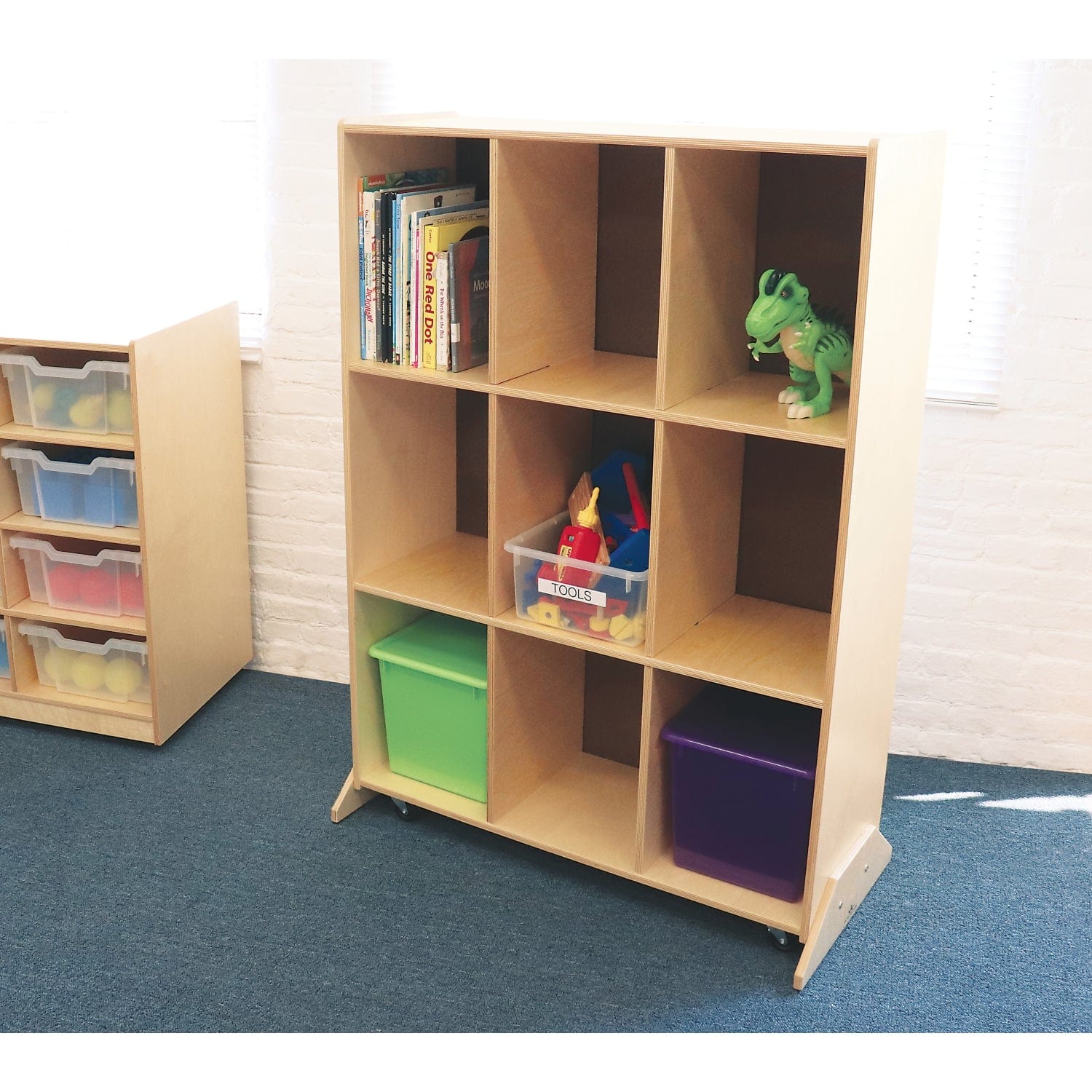 9-Cubby Kids' Storage Organizer & Learning Center - Perfect for Classroom, Playroom, and Homeschool Organization