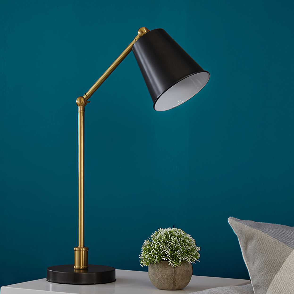 Epinal Table Lamp - Modern LED Nightstand Lamp with USB Port, Touch Control & Adjustable Brightness for Bedroom, Living Room, and Office Decor