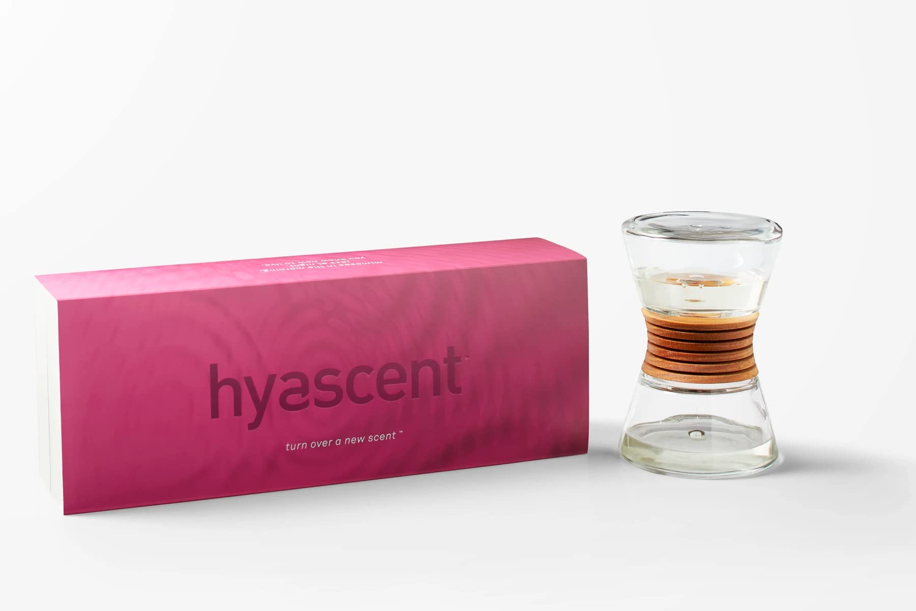 Hyascent Hourglass Home Fragrance Diffuser - Elegant Aromatherapy Oil Diffuser for Living Room, Bedroom & Office - Long Lasting Essential Oil Reed Diffuser Set for Relaxation & Stress Relief