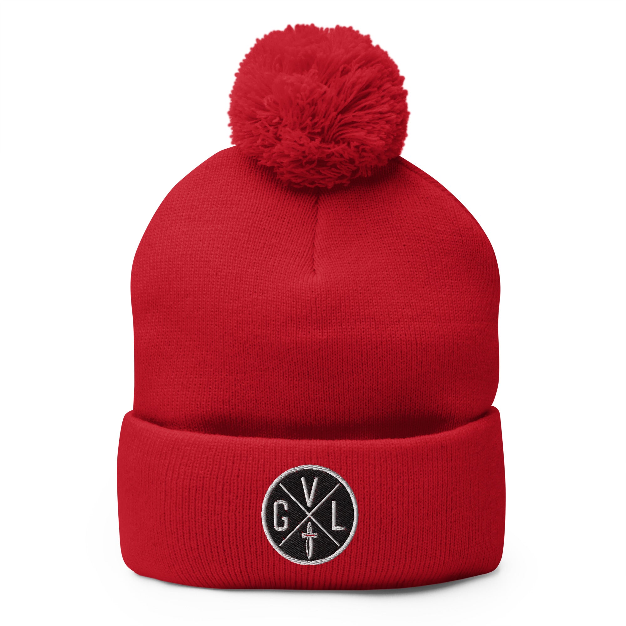 Gainesville Spartans RFC Pom Beanie - Warm Winter Knit Hat for Rugby Fans - Perfect for Cold Weather Games & Outdoor Activities