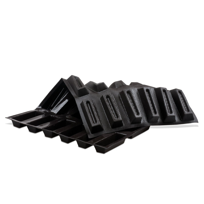 Flexipan Oblong Cake Mold with 24 Indentations - Premium Silicone Baking Pan for Perfect Cakes, Bread & Desserts - Ideal for Home Bakers & Professional Chefs