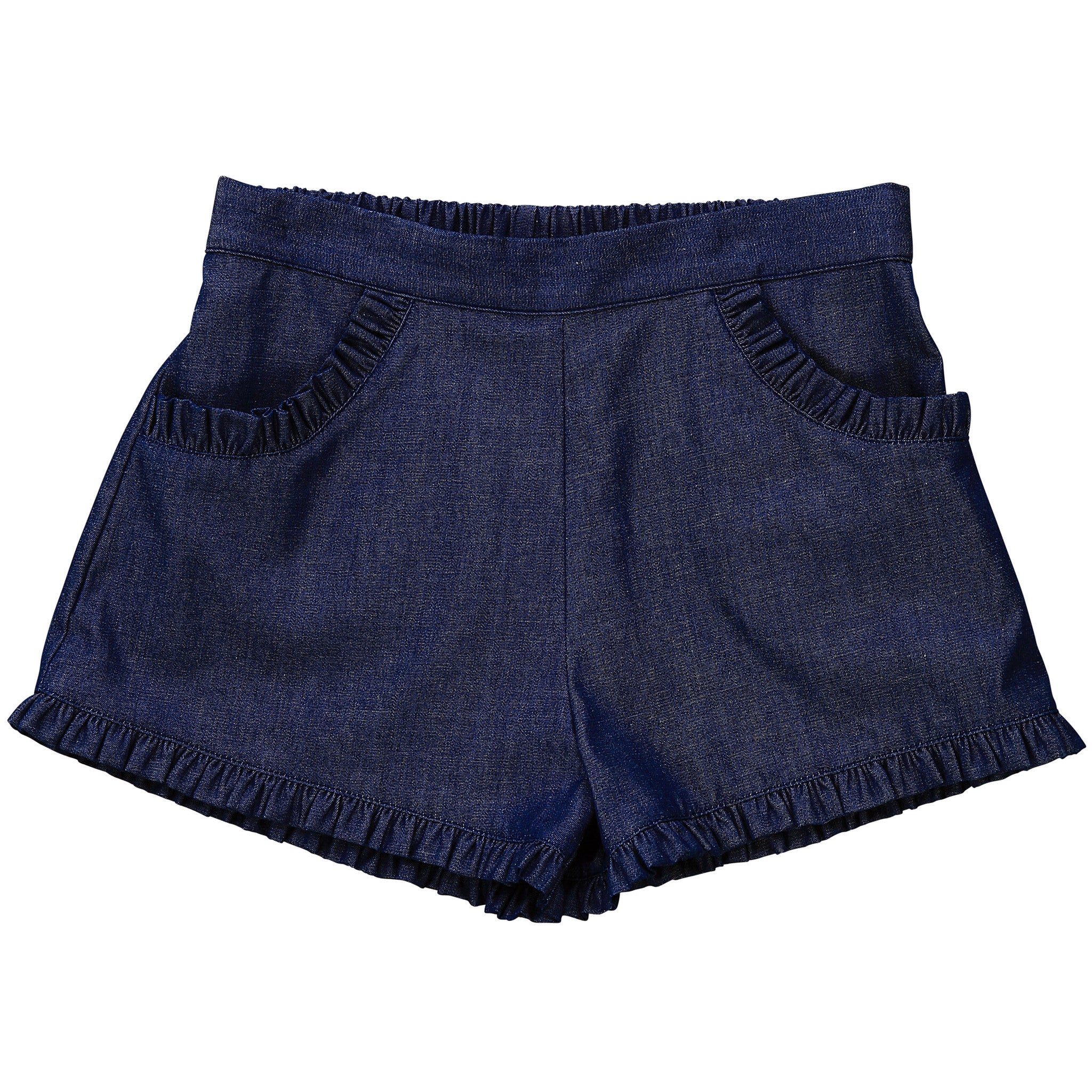 Phoebe Pocket Shorts - Women's Indigo Denim Chambray Shorts for Summer | Casual Wear, Beach Outfits & Weekend Style