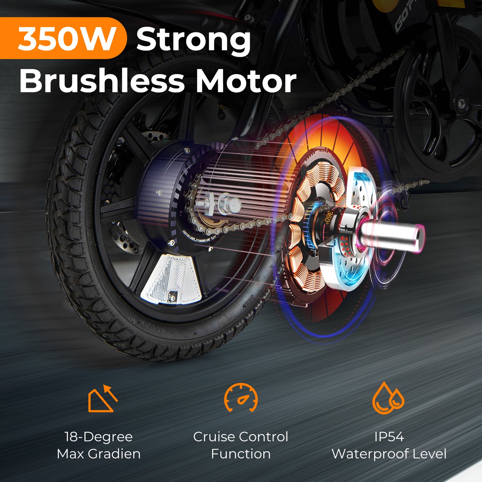 Costway 350W 36V Folding Electric Bike - 15 MPH Speed & 20 Mile Range - Commuter & Leisure E-Bike for Adults - Perfect for City Riding, Campus Commutes & Outdoor Adventures